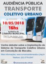 Audiência pública debaterá implantação do serviço de transporte coletivo urbano em Conceição de Macabu