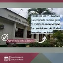 CÂMARA APROVA REVISÃO GERAL DE 1,382% NA REMUNERAÇÃO DOS SERVIDORES MUNICIPAIS