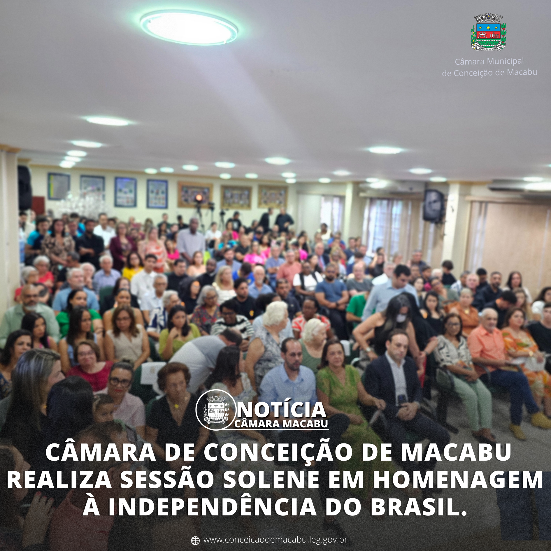  Câmara de Conceição de Macabu realiza Sessão Solene em homenagem à Independência do Brasil 