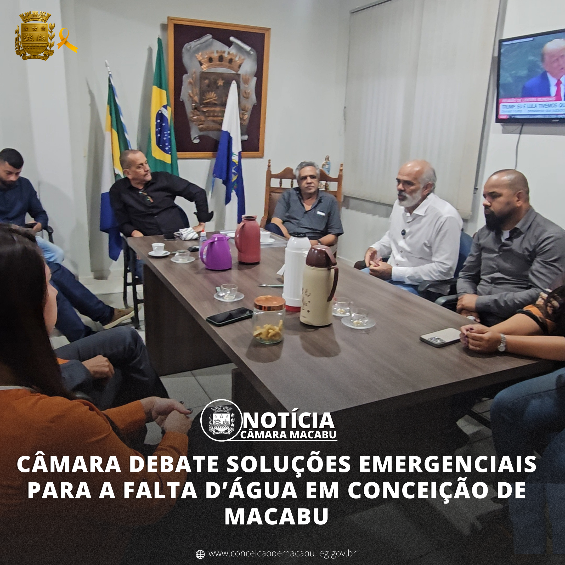 CÂMARA DEBATE SOLUÇÕES EMERGENCIAIS PARA A FALTA D’ÁGUA EM CONCEIÇÃO DE MACABU   