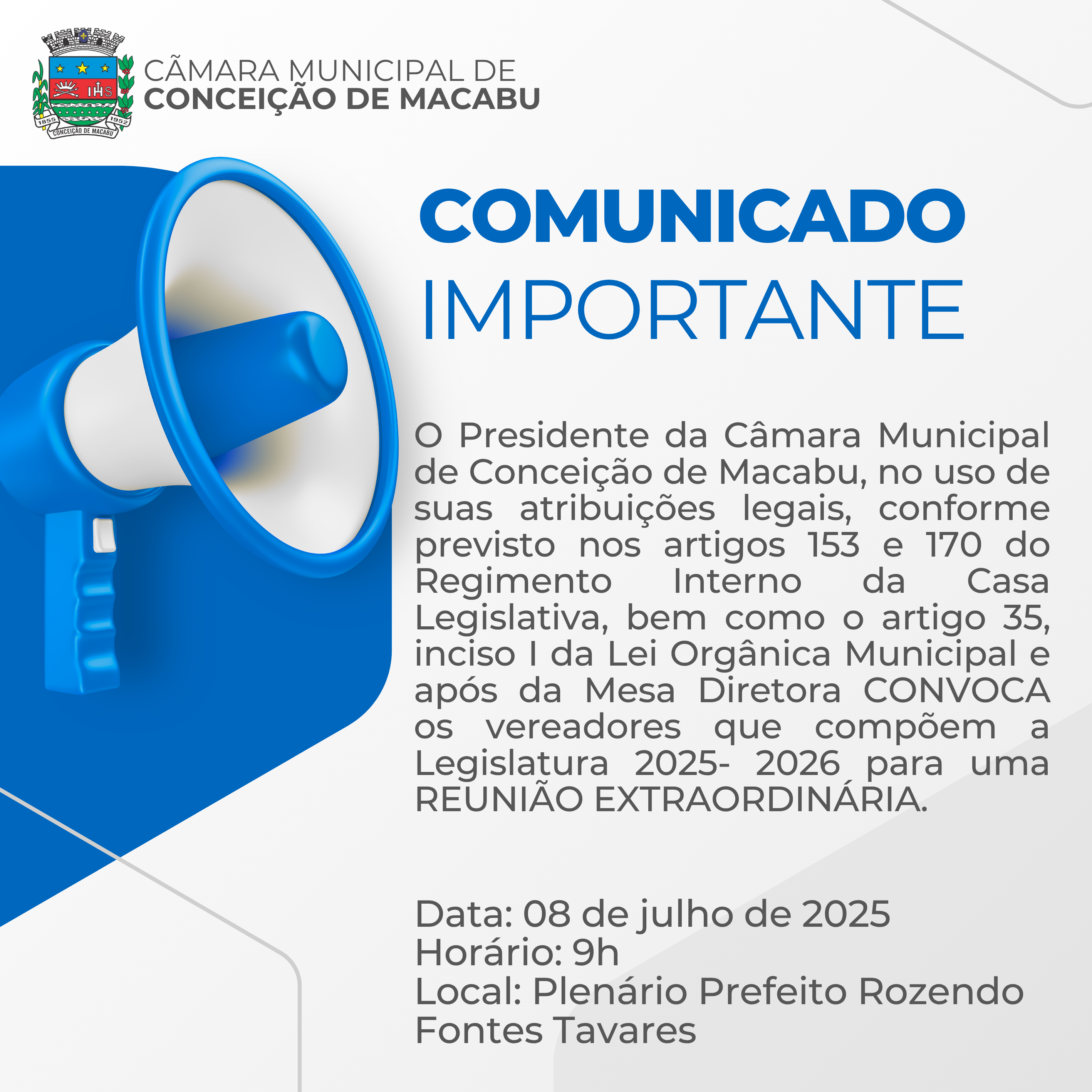 COMUNICADO IMPORTANTE