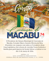 CONVITE ESPECIAL - SESSÃO SOLENE 