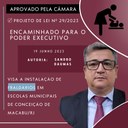 ENCAMINHADO AO EXECUTIVO APÓS APROVAÇÃO EM PLENÁRIO: PLO Nº 29/2023 ENCAMINHADO AO EXECUTIVO APÓS APROVAÇÃO EM PLENÁRIO: PLO Nº 29/2023