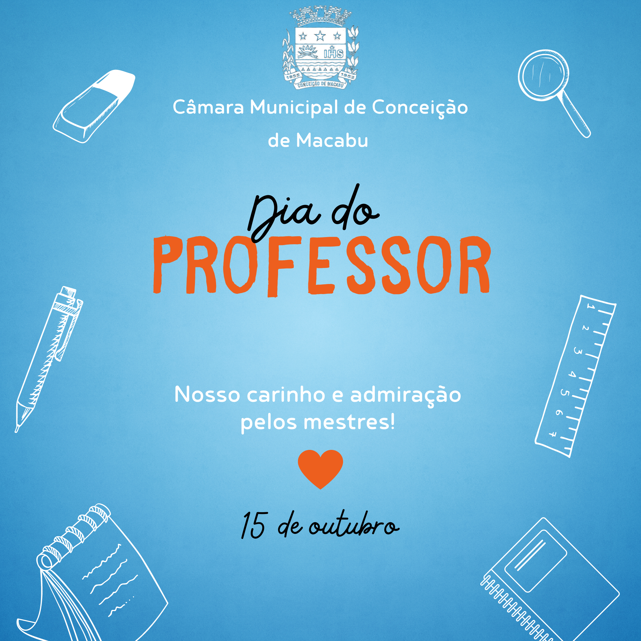 Feliz dia dos Professores 