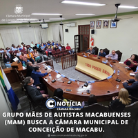 GRUPO MÃES DE AUTISTAS MACABUENSES (MAM) BUSCA  A CÂMARA MUNICIPAL DE CONCEIÇÃO DE MACABU.