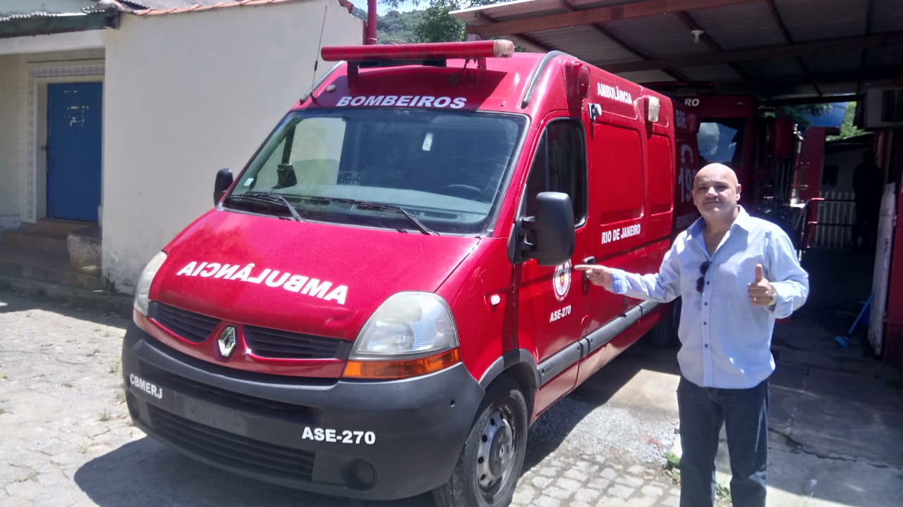 Pedido do vereador Barcelos Resina é atendido e ambulância reserva do Corpo de Bombeiros já está em Macabu