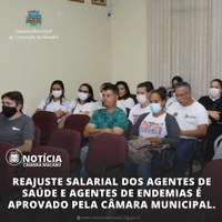 REAJUSTE SALARIAL DOS AGENTES DE SAÚDE E AGENTES DE ENDEMIAS É APROVADO PELA CÂMARA MUNICIPAL