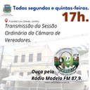 Anota aí: Todas segundas e quintas-feiras tem Sessão Ordinária da Câmara Municipal de Conceição de Macabu 