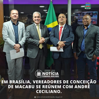 VEREADORES DE CONCEIÇÃO DE MACABU SE REÚNEM COM CHEFE DA SECRETARIA ESPECIAL DE ASSUNTOS FEDERATIVOS, ANDRÉ CECILIANO